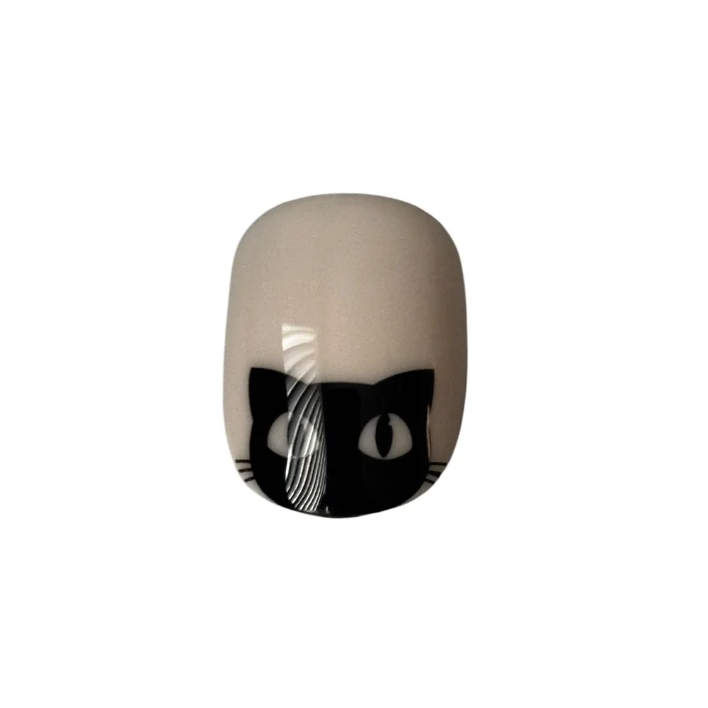 Olive & June Super Stick Mani Press-On Nails Round Extra Short Peekaboo Cats